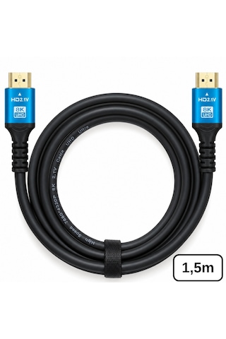 6060 8k Ultra Hd 2.1v 48gbps Hdmi Kablo 1.5 Metre Altın Kaplama Led Tv