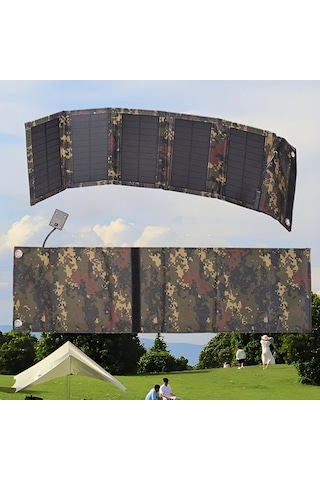 Besthome1 Dream011 Ge-1 20w Kamuflaj Solar Panel, 5 Katlı Taşınabilir 5v Usb Çıkış