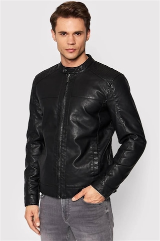 Only & Sons Onsmıke Pu Racer Jacket Otw Vd Erkek Ceket 22012339-siyah Siyah