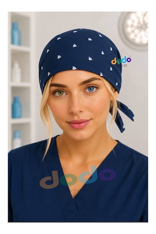 Lacivert Cerrahi Bone , Medikal Bone , Doktor, Hemşire, Diş Hekimi Ve Veteriner Bonesi 122 Lacivert