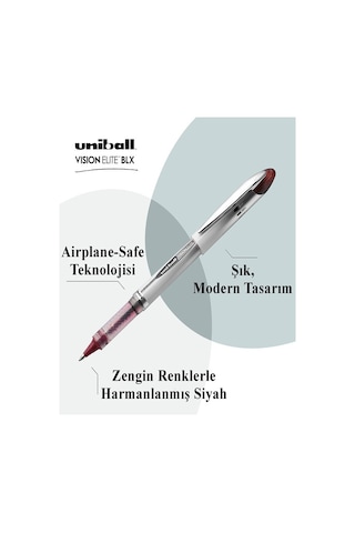 Mavi Pilot Kalem Ub-205 Vision Elite 0.5mm 5 Adet Uniball Pilot Kalem 0.5 Mm Roller Uçlu Pilot Kalem İnce Uçlu Likit Mavi
