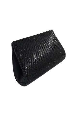 Keeba Taşlı Siyah Abiye Çanta Clutch Siyah Taşlı Gece Çantası Abiye Çanta Siyah Siyah Abiye Çantası