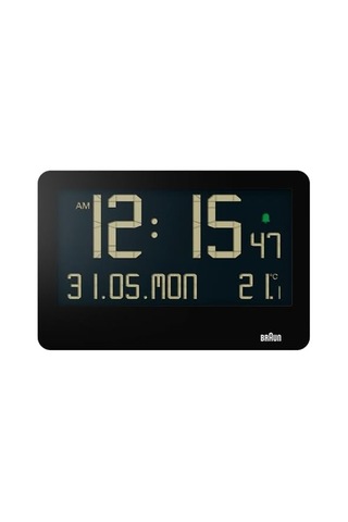 Dijital Duvar Saati, İç Mekan Sıcaklığı, Tarih, Haftanın Günü, Büyük Ters Lcd Ekran, Hızlı Set, Bip Alarmı, Siyah, Model Bc14b Diğer