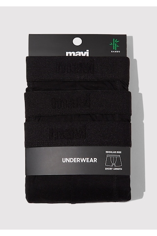 Mavi - 3lü Siyah Basic Boxer 0912088-900 Siyah