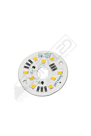12Volt 5Watt Smd 2835 Ledli Led Modül 10mm Delik Çaplı Gün Işığı 12V 5W Avize Ledi 40mm(3 Adet)
