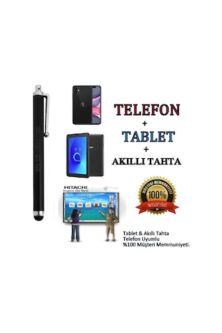 Dokunmatik Ekran Kalemi - Tüm Tablet ve Dokunmatik Cihazlarla Uyumlu