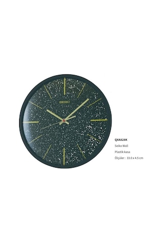 Seiko Qxa828k Siyah Renkli Ahşap Kasa Quartz Mekanizmalı Duvar Saati Çok Renkli