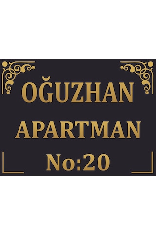 Klas Reklam Apartman Duvar Tabelası