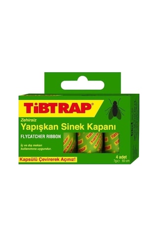Markao 5'Li Tibtrap Yapışkan Sinek Bandı Yapışkanlı Bant Karasinek Haşere Tuzağı Zehirsiz