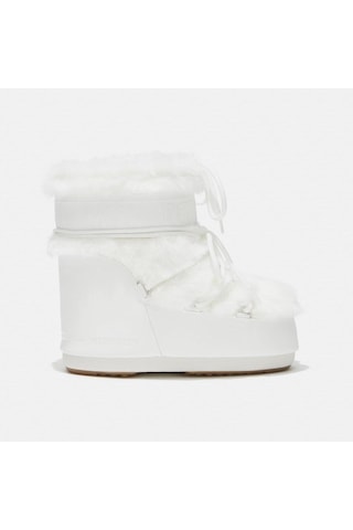 Moon Boot İcon Low Faux Fur Kadın Bot-140939-9857 Optıcalwhıte