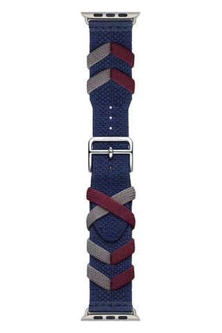 Watch 40mm Uyumlu Btz Krd-97 Sarmal Örgü Tasarımlı Kordon-kırmızı