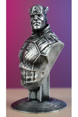 Captain America - Kaptan Amerika Boyalı Figür / Büst - Biblo 13 Cm