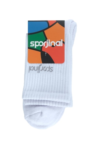Sporjinal Beyaz Çorap Wsl-p105 Beyaz