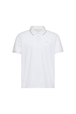Calvin Klein Ss Refıned Pıque Tıpped Classıc-13536 Beyaz