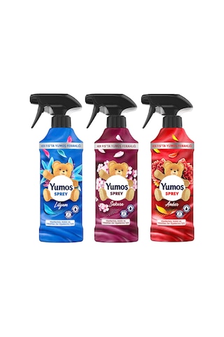 Yumoş Sprey Amber + Sakura + Lilyum Sprey 3 x 450 ML