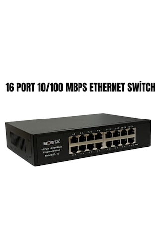Arna 16 Port Network Ethernet Swıtch 10/100 Mbps
