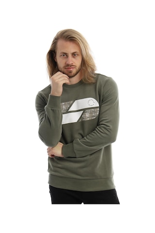 Polostate Erkek Polo State Baskılı Bisiklet Yaka Sweat Koyu Yeşil