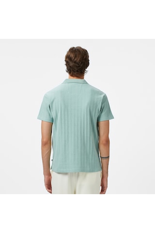 Nautica Erkek Yeşil Classic Fit Polo Yaka T-shirt Düz K55560t Yeşil