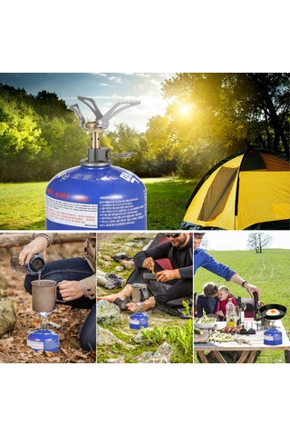 Dofolink 3000w Hafif Dış Mekan Çadır Ocağı - 45g, Çelik Gövde, Katlanabilir, Piknik/kamping/doğa Yürüyüşleri İçin Gümüş