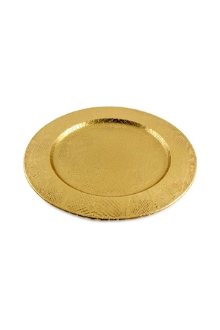Brett Metal Oval Tabak 20x20 Cm Çok Renkli