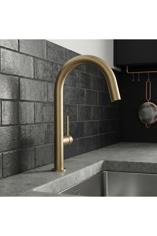 Newarc Bold Mat Gold Mutfak Eviye Bataryası 910738 Altın