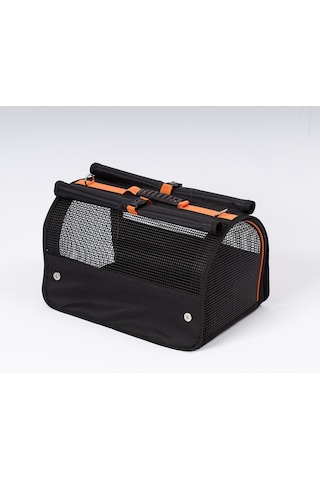 Brave Paws Perdeli Flybag Plastik Yırtılmaz Fileli Kedi Köpek Taşıma Çantası Havayolu Çantası