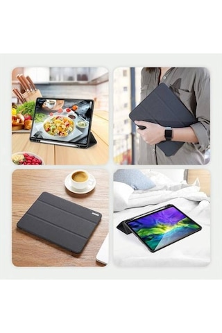 Polham Apple Uyumlu iPad Pro 12.9 Kılıf 2020-2018 Kalem Ye