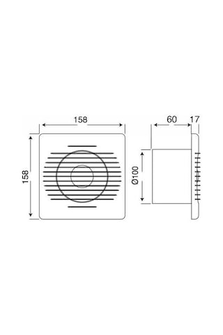 Mutlusan Me-fan 100 Banyo Tuvalet Aspiratör 001 211 000100 00 00