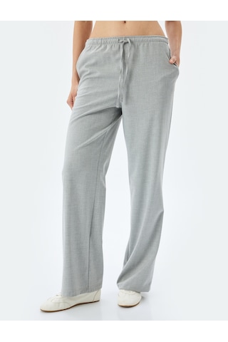 Koton Düz Bol Paça Cepli Eşofman Pantolon Gri 5sak40226pw Gri