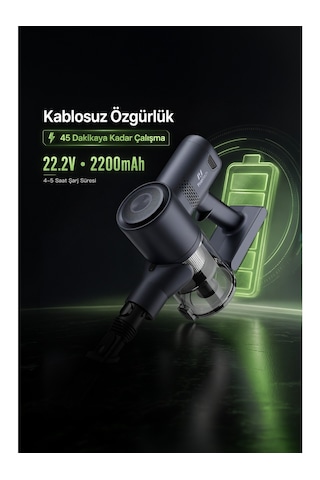 Pirantech ES-98 170 W Kablosuz Dikey Süpürge
