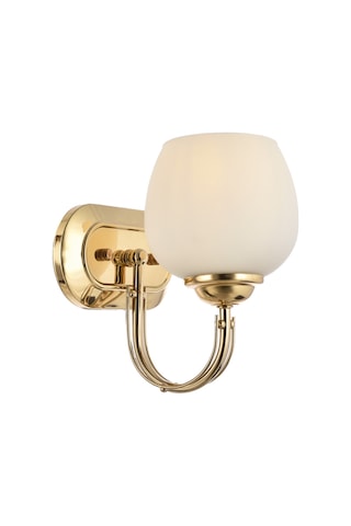 Lamore Home Dicle Opal Camlı Tekli Sarı Aplik Sarı