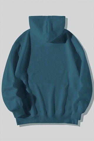 Unisex Happiest Baskılı Oversize Kapşonlu Sweatshirt 001