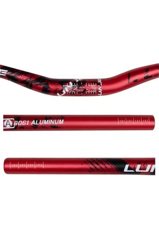 Lunje All Ride Açılı 9mm Gidon Kırmızı 31.8mm
