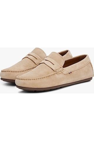 Casual Hılfıger Suede Drıver Bej
