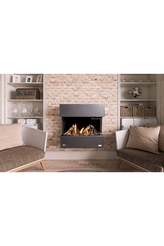 Revega H75UB Üstten Bacalı Doğalgazlı Şömine