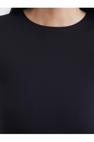 Lcw Vision Siyah Bisiklet Yaka Kadın Bodysuit