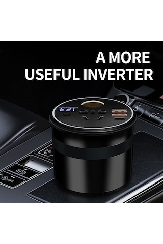 Dancemonkey Araba Güç İnvertörü 150w Qc3.0 Hızlı Şarj 12v