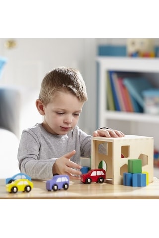 Melissa & Doug Ahşap Küp Şekil Bulmaca