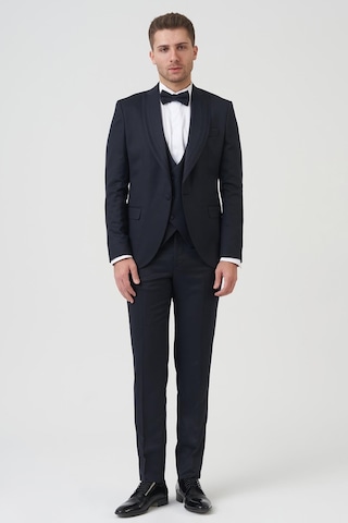 White Stone Houston D2404 Slim Fit 6 Drop Damatlık Takım Elbise Lacivert - Laci Lacivert