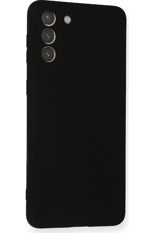 Newface - 179 - Samsung Galaxy Uyumlu S21 Plus Kılıf Nano İçi Kadife Silikon - Csmo-tex - - Siyah Sıyah