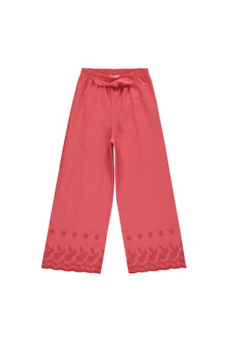 Civil Girls Beli Kemerli 10-13 Yaş Pantolon - Kırmızı Koyu Nar