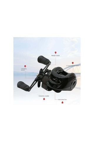 Skycity Metal Kasa 18+1 Rulmanlı 7.2:1 Hızlı Dişli Yem Atma Makinesi, Deniz Ve Nehir Balıkçılığı İçin Patlamaz İp Kasesi Spor Tekerleği