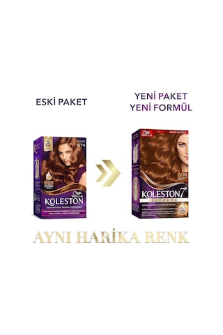 Koleston Supreme Kit Saç Boyası 6/74 Koyu Amber Kumral