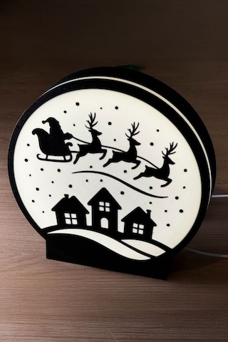 Yılbaşı Noel Tasarımlı Dekoratif Aydınlatma 603-1