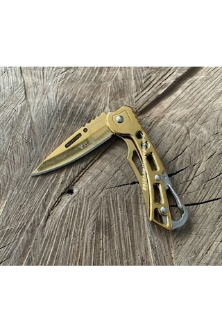 Alaska Cep Çakısı Kamp Çakısı Avcı Kampçı Bıçagı Cep Bıçak 15cm Sarı