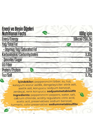 Talia Pepperoncini Turşusu 3790g Pet
