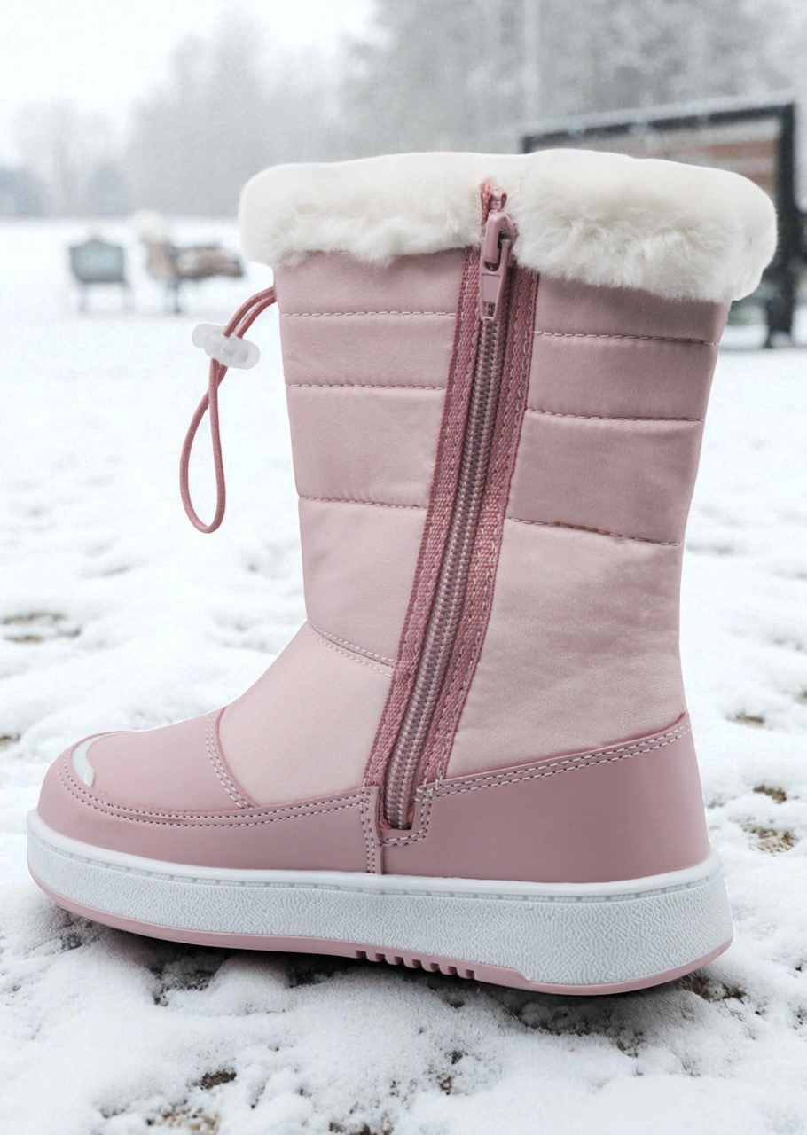 Khayt Astor Sıcak Astar Su Ve Soğuk Dayanıklı Çocuk Kar Botu Pudra