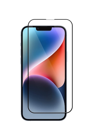 Apple iPhone Uyumlu 14 Için Ekstra Güçlü Tam Koruma Sağlayan Lazer Kesim Premium Ekran Koruyucu