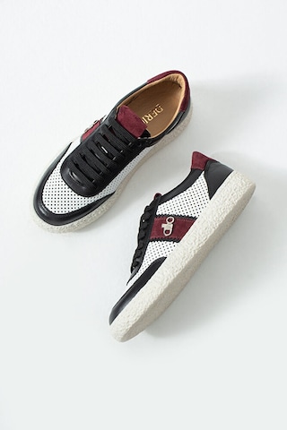 Dericia Shoes Bloom Hakiki Deri Günlük Rahat Kadın Sneaker Çok Renkli