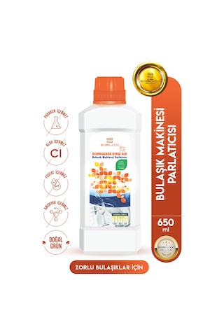 Doğal Bulaşık Makinesi Parlatıcısı Makinenize Uzun Ömür Bulaşıklarına Parıltı 650ml